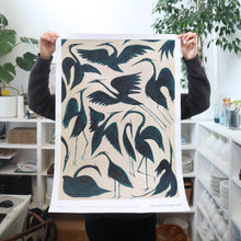 Load image into Gallery viewer, Seconds Sale: A1 Herons Print - Corner / Edge Wear
