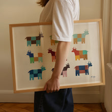 Load image into Gallery viewer, Moo Patchwork Cow Art Print
