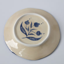 Load image into Gallery viewer, Hand Painted Pomegranate Plate - Blue
