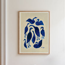 Load image into Gallery viewer, Blue Ducks Art Print
