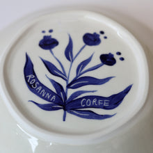 Load image into Gallery viewer, Hand Painted Pomegranates Bowl - Deep Blue
