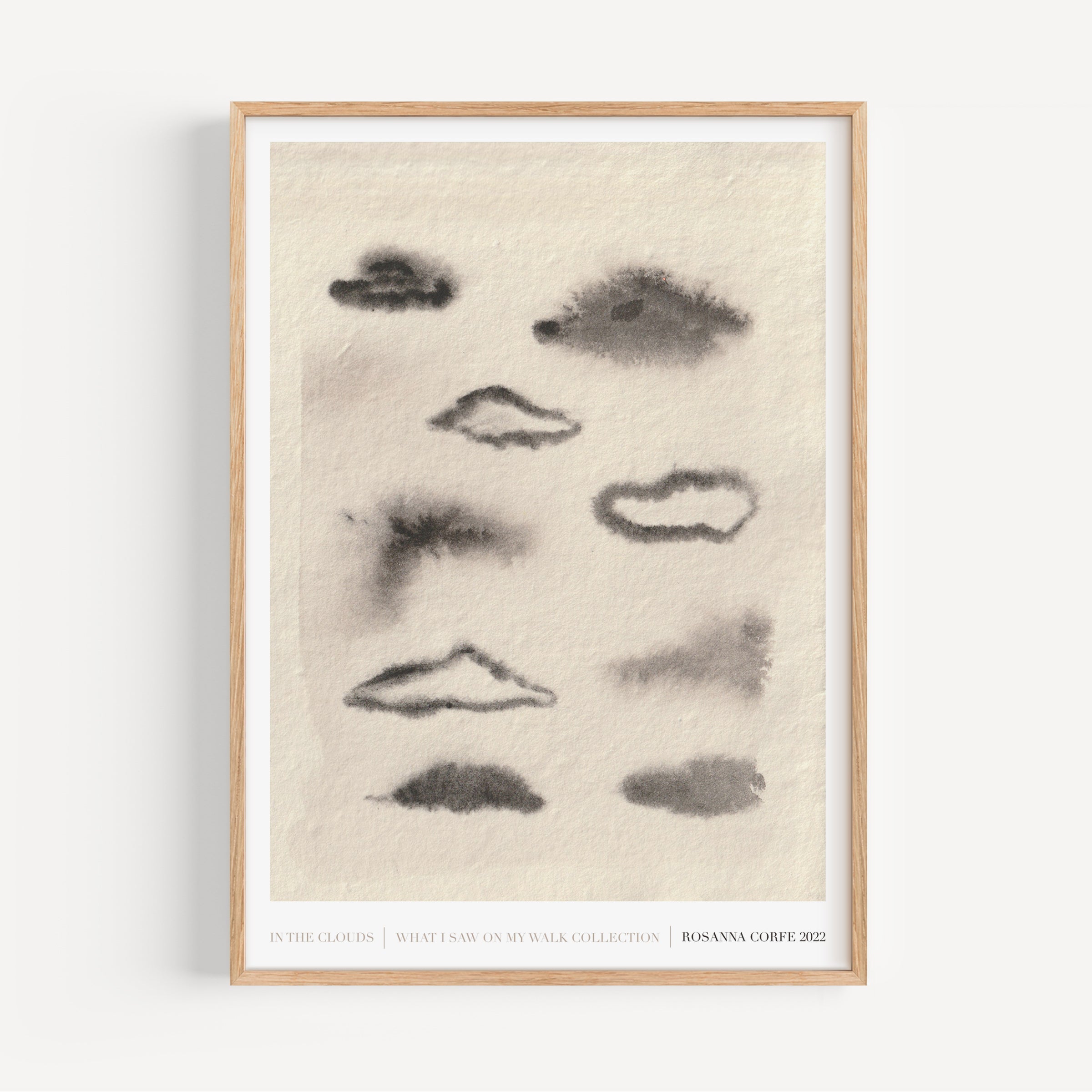 Clouds Neutral Art Print