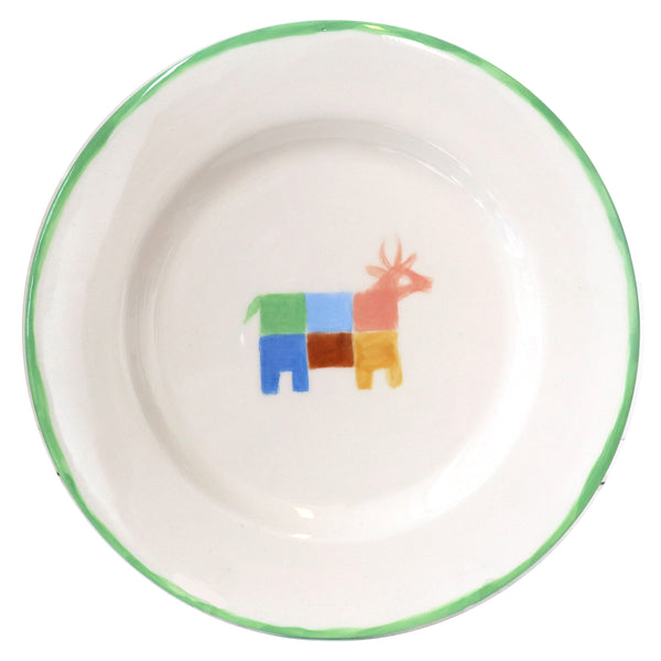 Hand Painted 'Moo' Cow Plate