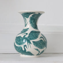 Load image into Gallery viewer, New Herons Flute Vase - Forest Green

