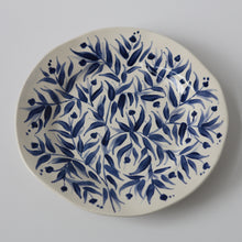 Load image into Gallery viewer, Hand Painted Pomegranate Plate - Deep Blue
