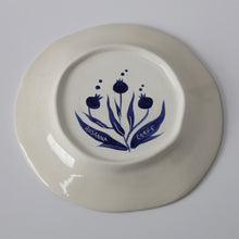 Load image into Gallery viewer, Hand Painted Pomegranate Plate - Deep Blue
