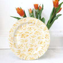 Load image into Gallery viewer, &#39;Sunburst&#39; Floral Hand Painted Plate - Yellow
