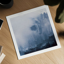 Load image into Gallery viewer, Ethereal Blue Abstract Landscape Art Print 30cm
