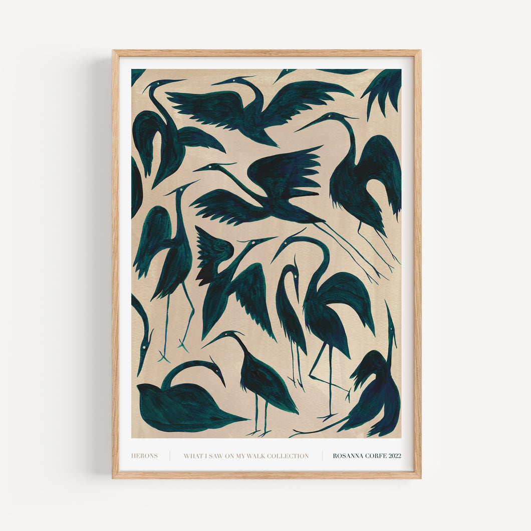 A3 - Herons Print