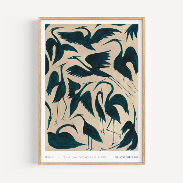 A2 - Herons Print