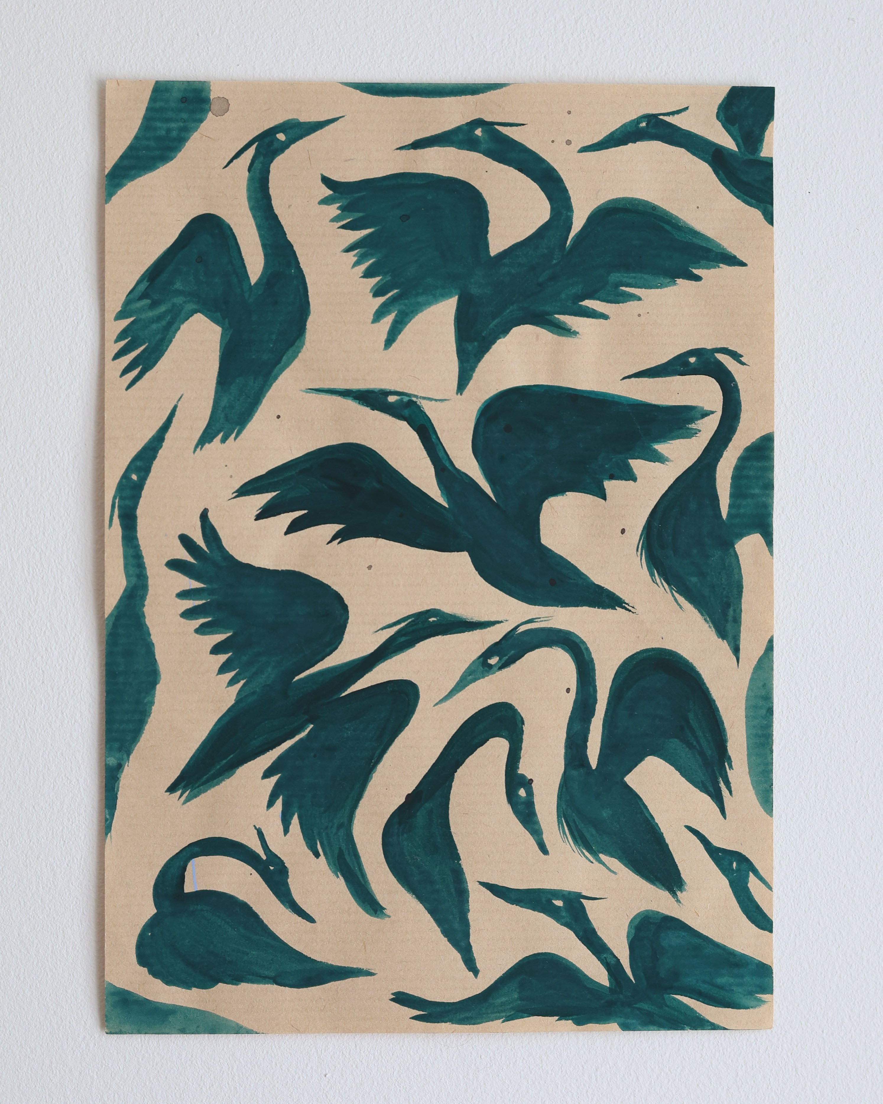 Teal Herons II
