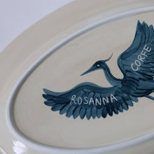 Load image into Gallery viewer, Herons Hand Painted Platter - Dark Teal

