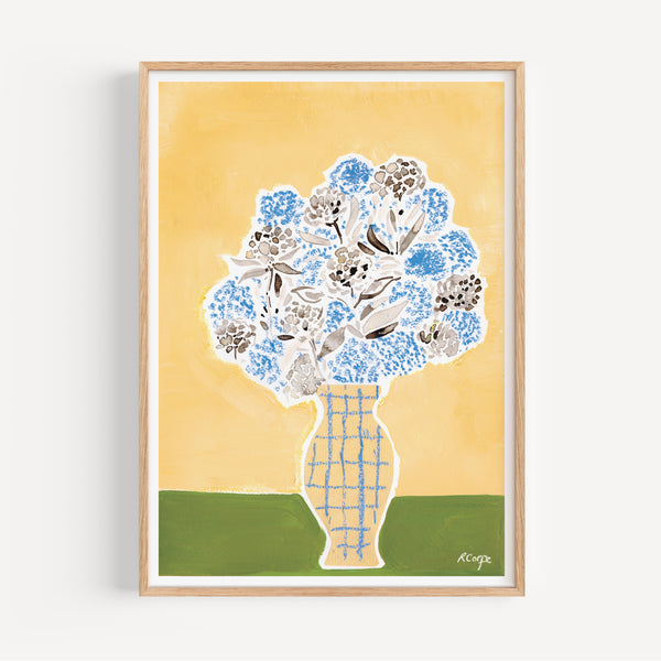 A3 - Hydrangea Vase Print