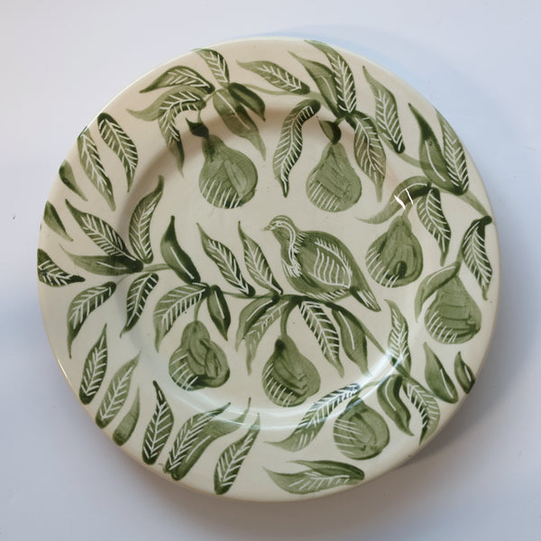 ‘And a Partridge in a Pear Tree’ Hand-Painted Plate