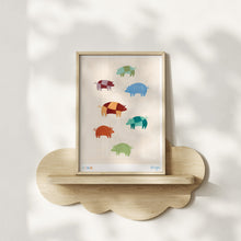 Load image into Gallery viewer, Oink Patchwork Pigs Art Print

