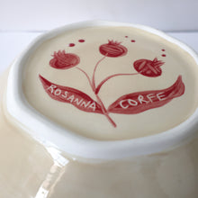 Load image into Gallery viewer, Hand Painted Pomegranate Bowl - Soft Red

