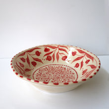 Load image into Gallery viewer, Hand Painted Pomegranate Bowl - Red

