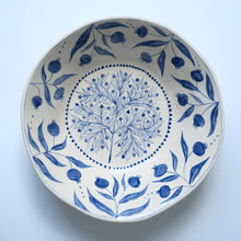 Load image into Gallery viewer, Hand Painted Pomegranate Bowl - Blue
