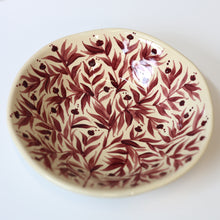 Load image into Gallery viewer, Hand Painted Pomegranates Bowl - Pink Maroon

