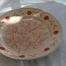 Load image into Gallery viewer, Hand-Painted Pomegranate Large Plate - Red
