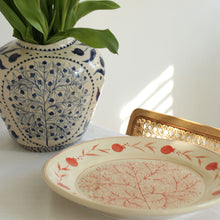 Load image into Gallery viewer, Hand-Painted Pomegranate Large Plate - Red
