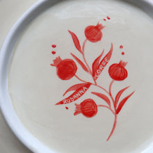 Load image into Gallery viewer, Pomegranate Plate - Red 02
