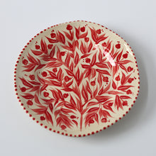 Load image into Gallery viewer, Hand Painted Pomegranate Plate - Red
