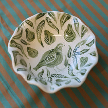 Load image into Gallery viewer, Partridge in a Pear Tree - Scalloped Bowl
