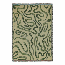 Load image into Gallery viewer, Snakes - Recycled Cotton Woven Throw
