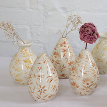 Load image into Gallery viewer, &#39;Sunburst&#39; Flowers Bud Vase - Autumn Brown
