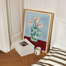 Load image into Gallery viewer, A2 - Teal Herons on Jug 02 Print
