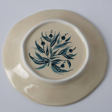Load image into Gallery viewer, Hand Painted Pomegranate Plate - Teal 02
