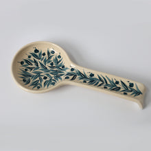 Load image into Gallery viewer, Hand Painted Pomegranate Spoon Rest - Teal
