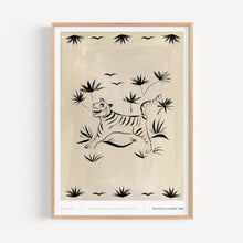 Load image into Gallery viewer, A3 - &#39;Tiger 02&#39; Grey Print
