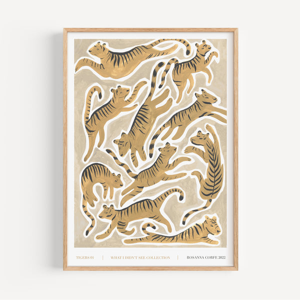 A3 - 'Tigers 01' Print