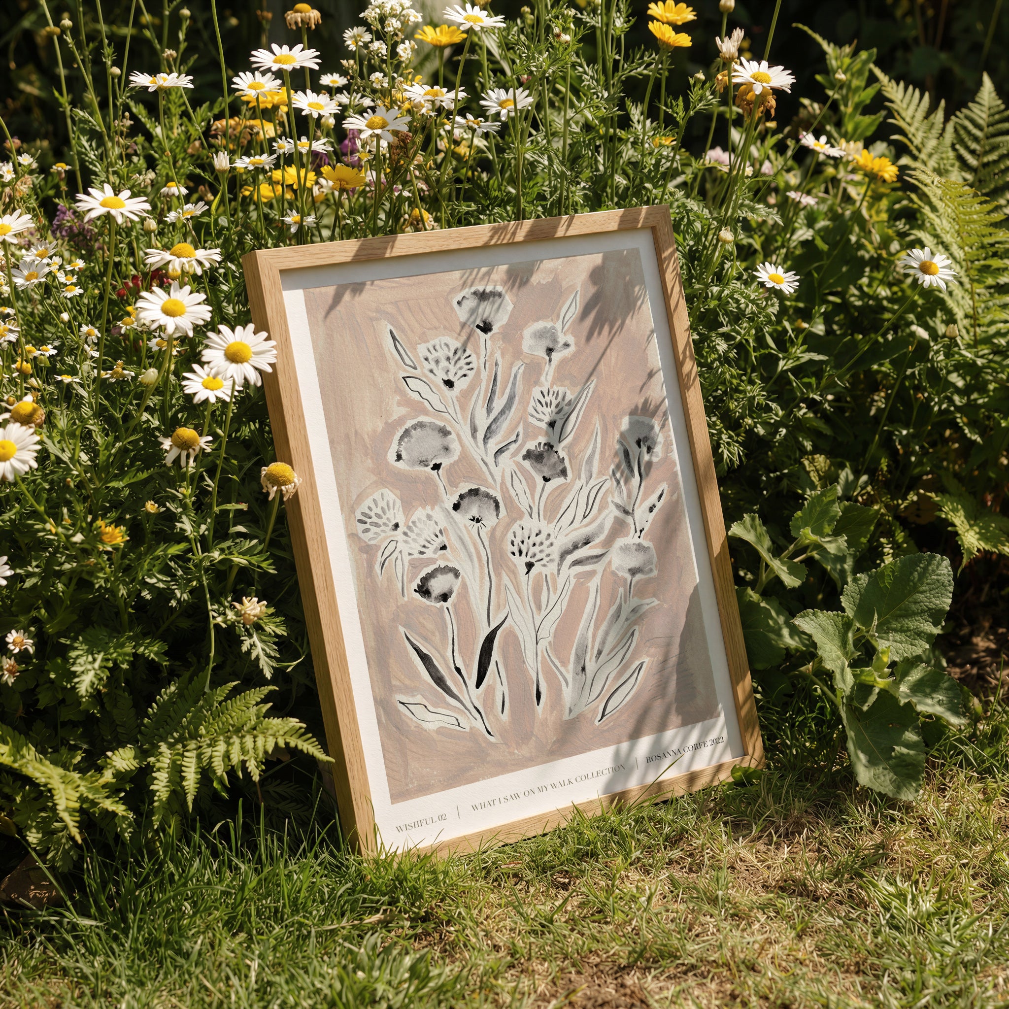 Wishful Pink Floral Art Print