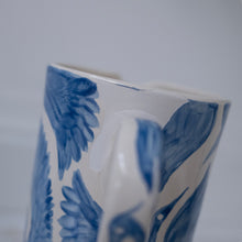 Load image into Gallery viewer, Seconds Sale: Large Herons Jug Pitcher Vase - Royal Blue
