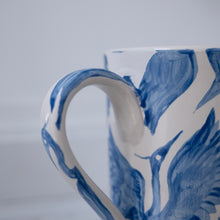 Load image into Gallery viewer, Seconds Sale: Large Herons Jug Pitcher Vase - Royal Blue
