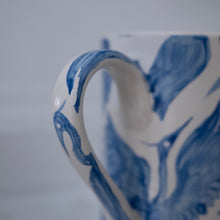 Load image into Gallery viewer, Seconds Sale: Large Herons Jug Pitcher Vase - Royal Blue
