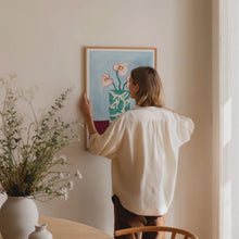 Load and play video in Gallery viewer, Teal Herons Jug Art Print
