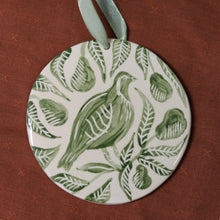 Load image into Gallery viewer, Hand Painted Round Ceramic Ornament
