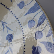 Load image into Gallery viewer, Seconds Sale: Hand Painted Pomegranate Serving Bowl - Deep Blue

