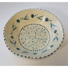 Load image into Gallery viewer, Hand Painted Pomegranate Bowl - Teal
