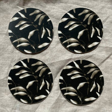 Load image into Gallery viewer, Set of 4 Amongst Round Coasters, Black Gold
