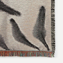 Load image into Gallery viewer, Amongst Recycled Cotton Woven Throw, Charcoal Grey Beige
