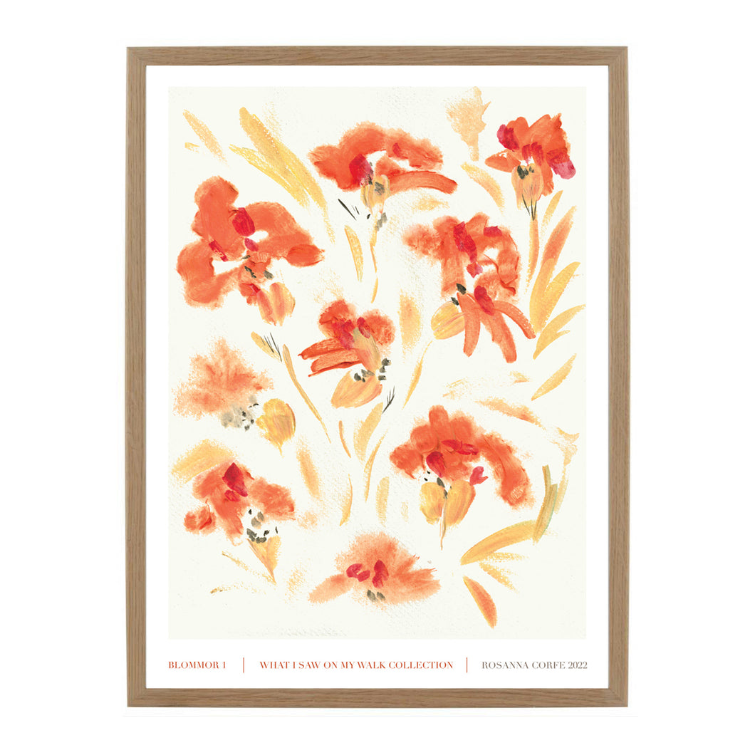 A3 - Blommor 01 Floral Print