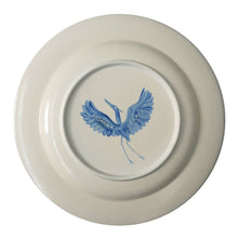 Load image into Gallery viewer, Sample Sale: Hand Painted Green &amp; Blue Herons Dinner Plate

