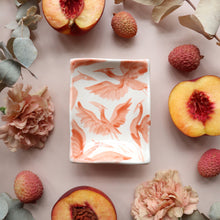 Load image into Gallery viewer, Herons Small Hand painted Trinket Dish - Coral
