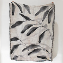 Load image into Gallery viewer, Sample Sale: Amongst Recycled Cotton Woven Throw, Charcoal Grey Beige
