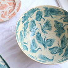 Load image into Gallery viewer, Heron Hand Painted Grande Serving Bowl
